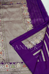 Purple Jangla Meenakari Saree