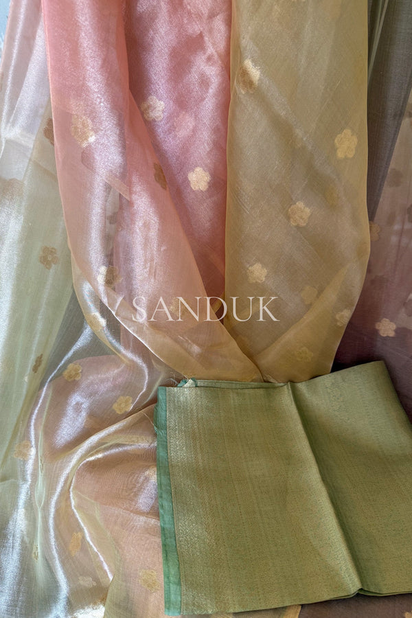 Floral Tissue Silk (Saree)