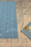 Blue Silk by Cotton (Saree)