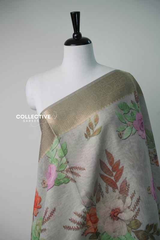 Semi Tissue Saree — product view 2