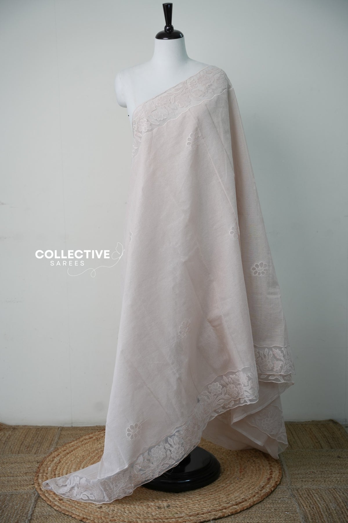 Kota Cotton Saree with floral detailing — view 1