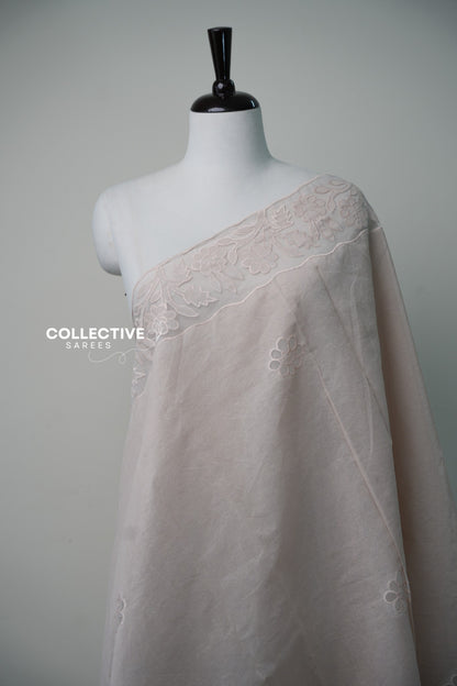 Kota Cotton Saree with floral detailing — view 2